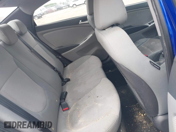 2013 Hyundai Accent GLS with VIN KMHCT4AEXDU422146, listed as a IAAI auction lot 42458301 with 177,335 mi miles and . Bid and sale history available at DreamBid. Image 8.