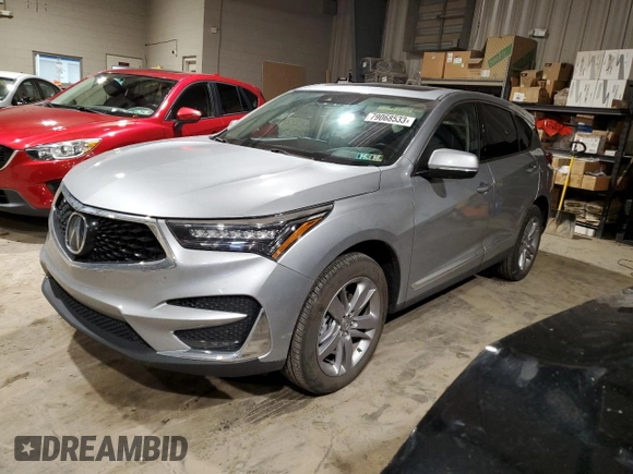 2021 Acura RDX w/Advance Package with VIN 5J8TC2H75ML027203, listed as a Copart auction lot 79068533 with 17,487 mi miles. Bid and sale history available at carsss.com. Image 1.