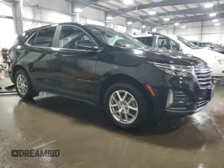 2023 Chevrolet Equinox LT with VIN 3GNAXUEG4PL107537, listed as a Copart auction lot 52333615 with 46,824 mi miles and Salvage Title. Bid and sale history available at DreamBid. Image 4.