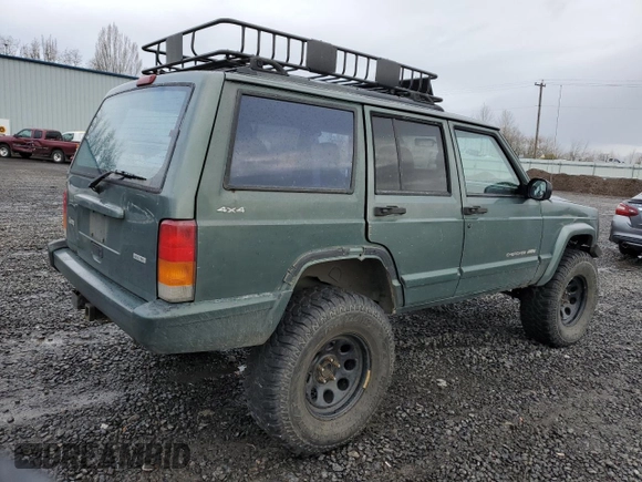 2000 Jeep Cherokee Classic with VIN 1J4FF58S3YL104384, listed as a Copart auction lot 46645415 with 253,730 mi miles and Salvage Title. Bid and sale history available at carsss.com. Image 3.