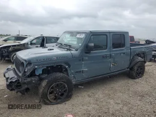 2024 Jeep Gladiator Sport S z VIN 1C6HJTAG1RL131910, wystawiony jako Copart lot #51380125 z przebiegiem 23 060 mil mil oraz Szkoda całkowita • Salvage title. Historia ofert i sprzedaży dostępna na DreamBid. Obrazek 1.