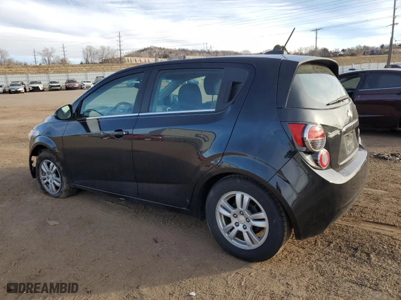 2015 Chevrolet Sonic LT with VIN 1G1JC6SH5F4168292, listed as a Copart auction lot 86863744 with 107,445 mi miles and Salvage Title. Bid and sale history available at carsss.com. Image 2.