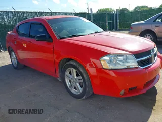 2008 Dodge Avenger SXT with VIN 1B3LC56K98N296856, listed as a IAAI auction lot 42623256 with 208,188 mi miles and . Bid and sale history available at DreamBid. Image 1.