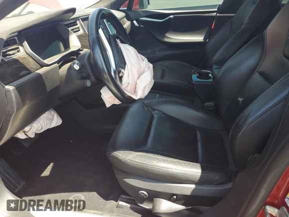 2016 Tesla Model S 90D with VIN 5YJSA1E26GF150180, listed as a Copart auction lot 59776265 with 141,218 mi miles and Salvage title. Bid and sale history available at DreamBid. Image 7.