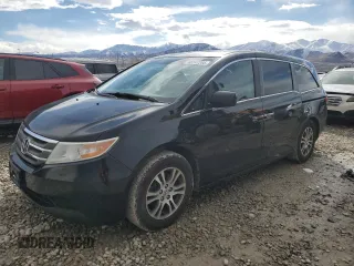 2011 Honda Odyssey EX-L with VIN 5FNRL5H67BB001266, listed as a Copart auction lot 48247265 with 160,524 mi miles and Salvage Title. Bid and sale history available at DreamBid. Image 1.
