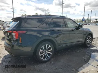 2025 Ford Explorer ST-Line with VIN 1FMUK7KH6SGA64976, listed as a Copart auction lot 46298065 with 1,346 mi miles and Salvage title. Bid and sale history available at DreamBid. Image 3.