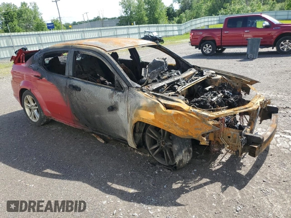 2014 Dodge Avenger SE with VIN 1C3CDZAB9EN174945, listed as a Copart auction lot 60273645 with Not provided miles and Salvage title. Bid and sale history available at DreamBid. Image 4.