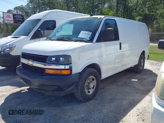 2020 Chevrolet Express Cargo Van with VIN 1GCWGAFG4L1252896, listed as a IAAI auction lot 41996164 with 117,417 mi miles. Bid and sale history available at carsss.com. Image 18.