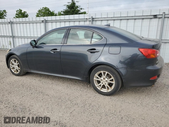 2008 Lexus IS 250 with VIN JTHCK262582026538, listed as a Copart auction lot 60037955 with 270,942 mi miles and Clean title. Bid and sale history available at DreamBid. Image 2.