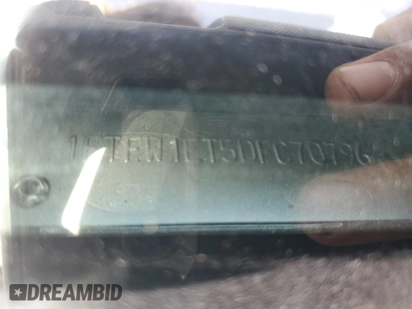 2013 Ford F-150 XL with VIN 1FTFW1ET5DFC70796, listed as a Copart auction lot 63118045 with 151,624 mi miles and Salvage title. Bid and sale history available at DreamBid. Image 13.