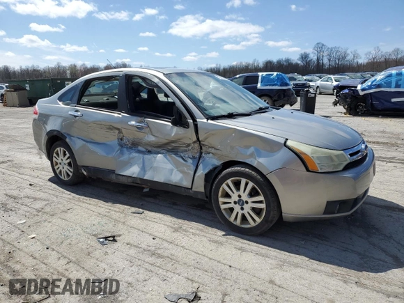 2008 Ford Focus SE with VIN 1FAHP35N18W110672, listed as a Copart auction lot 52005395 with 225,311 mi miles and Salvage Title. Bid and sale history available at carsss.com. Image 4.