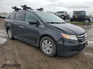 2015 Honda Odyssey EX-L with VIN 5FNRL5H67FB114687, listed as a Copart auction lot 51413005 with 90,621 mi miles and Salvage Title. Bid and sale history available at carsss.com. Image 4.