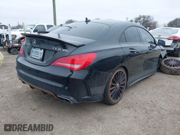 2016 Mercedes-Benz CLA 45 AMG with VIN WDDSJ5CB1GN338316, listed as a IAAI auction lot 41583580 with 69,855 mi miles and . Bid and sale history available at DreamBid. Image 4.