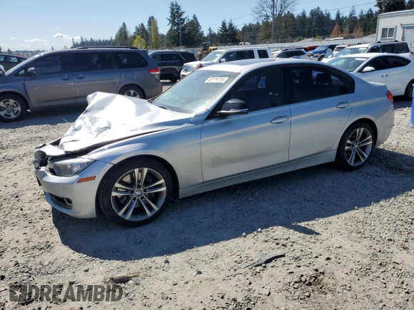 2015 BMW 3 Series 328i with VIN WBA3A5G51FNS87608, listed as a Copart auction lot 53119765 with 92,287 mi miles and Salvage Title. Bid and sale history available at carsss.com. Image 1.
