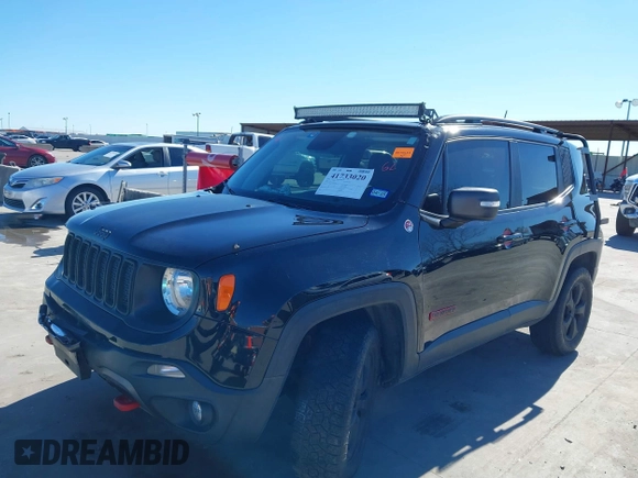 2019 Jeep Renegade Trailhawk with VIN ZACNJBC18KPK06583, listed as a IAAI auction lot 41733020 with 73,666 mi miles and . Bid and sale history available at DreamBid. Image 18.