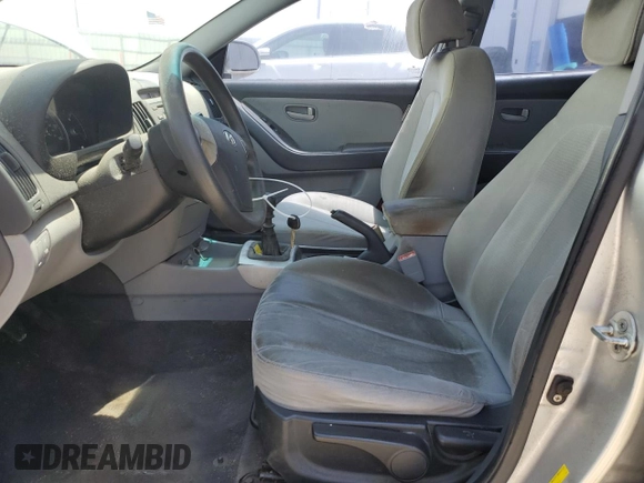 2009 Hyundai Elantra SE with VIN KMHDU46D89U742543, listed as a Copart auction lot 57424275 with 186,239 mi miles and Non repairable. Bid and sale history available at DreamBid. Image 7.