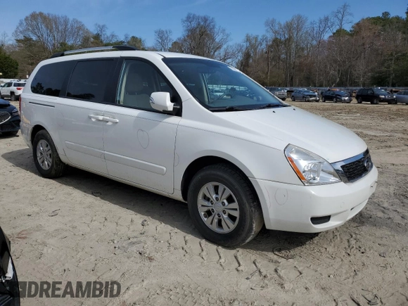 2012 Kia Sedona LX with VIN KNDMG4C72C6465538, listed as a Copart auction lot 51450135 with 84,972 mi miles and Salvage Title. Bid and sale history available at carsss.com. Image 4.
