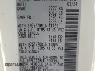 2024 Nissan Frontier S with VIN 1N6ED1CL4RN630008, listed as a Copart auction lot 48844735 with Not Provided miles and Salvage Title. Bid and sale history available at DreamBid. Image 12.