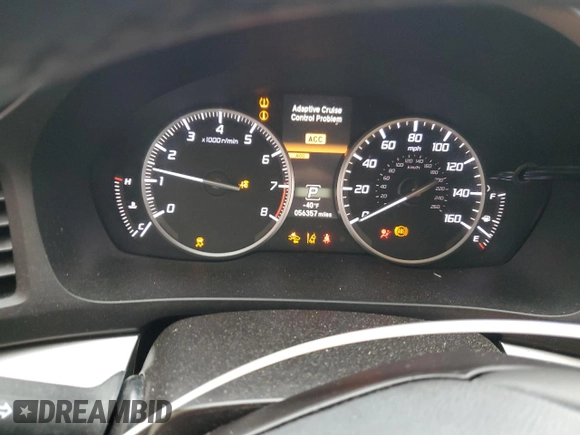 2018 Acura ILX Premium with VIN 19UDE2F72JA005426, listed as a Copart auction lot 59334955 with 56,357 mi miles and Salvage title. Bid and sale history available at DreamBid. Image 9.