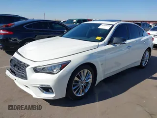 2019 Infiniti Q50 3.0t LUXE with VIN JN1EV7AP5KM514713, listed as a IAAI auction lot 41528021 with 90,306 mi miles. Bid and sale history available at carsss.com. Image 17.