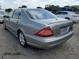 2005 Mercedes-Benz S-Class 4.3L with VIN WDBNG83J55A457441, listed as a Copart auction lot 79508524 with 122,088 mi miles and Clean Title. Bid and sale history available at carsss.com. Image 2.