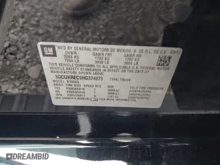 2017 Chevrolet Silverado 1500 LT with VIN 3GCUKREC9HG374973, listed as a IAAI auction lot 41423560 with 141,661 mi miles. Bid and sale history available at carsss.com. Image 9.