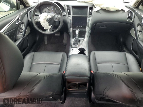 2017 Infiniti Q50 Premium with VIN JN1EV7AP3HM732884, listed as a Copart auction lot 60314675 with 75,597 mi miles and Salvage title. Bid and sale history available at DreamBid. Image 8.