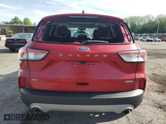 2020 Ford Escape SE Sport Hybrid with VIN 1FMCU9BZ4LUB54527, listed as a Copart auction lot 57207305 with 76,628 mi miles and Salvage title. Bid and sale history available at DreamBid. Image 6.