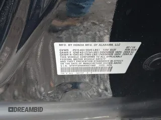 2019 Honda Pilot Touring 7-Passenger z VIN 5FNYF5H66KB027960, wystawiony jako IAAI lot #41863212 z przebiegiem 114 615 mil mil oraz . Historia ofert i sprzedaży dostępna na DreamBid. Obrazek 9.
