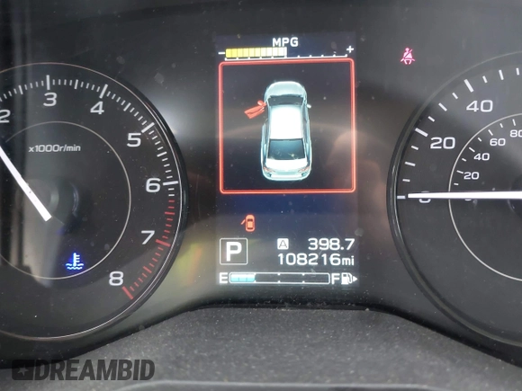 2021 Subaru Impreza with VIN 4S3GTAB60M3700537, listed as a IAAI auction lot 42277711 with 108,216 mi miles and . Bid and sale history available at DreamBid. Image 15.