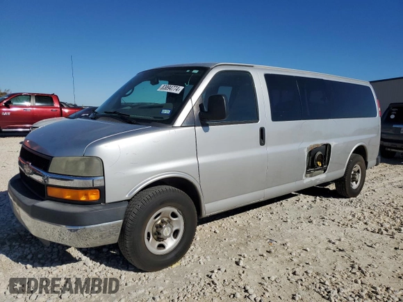 2011 Chevrolet Express Passenger 1LT with VIN 1GAZG1FGXB1161443, listed as a Copart auction lot 83894774 with 167,783 mi miles and Clean title. Bid and sale history available at DreamBid. Image 1.