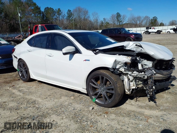 2019 Acura TLX w/A-Spec Pkg with VIN 19UUB1F67KA003246, listed as a IAAI auction lot 41741567 with 103,478 mi miles. Bid and sale history available at carsss.com. Image 1.