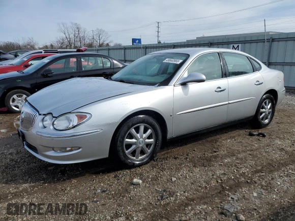 2009 Buick LaCrosse CX with VIN 2G4WC582891216504, listed as a Copart auction lot 49660965 with 117,722 mi miles and Salvage Title. Bid and sale history available at carsss.com. Image 1.