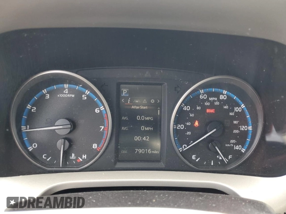 2018 Toyota RAV4 LE with VIN 2T3BFREVXJW838680, listed as a Copart auction lot 61452055 with 79,016 mi miles and Salvage title. Bid and sale history available at DreamBid. Image 9.