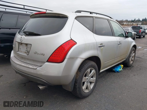 2007 Nissan Murano S with VIN JN8AZ08W47W624088, listed as a IAAI auction lot 41620251 with 182,953 mi miles. Bid and sale history available at carsss.com. Image 4.