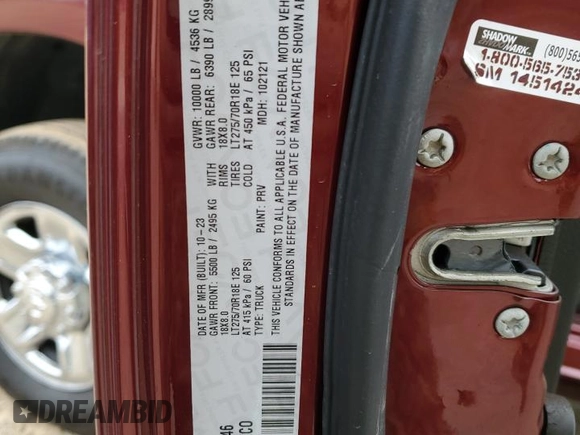 2024 Ram 2500 Tradesman with VIN 3C6UR5CJ2RG159546, listed as a Copart auction lot 41590235 with 0 mi miles and Salvage Title. Bid and sale history available at carsss.com. Image 13.