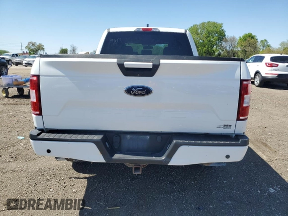 2018 Ford F-150 XL with VIN 1FTFW1E5XJFA09466, listed as a Copart auction lot 55461845 with 123,366 mi miles and Salvage title. Bid and sale history available at DreamBid. Image 6.