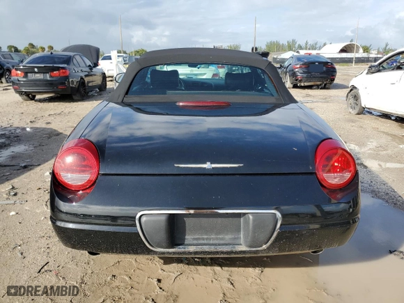 2005 Ford Thunderbird Deluxe with VIN 1FAHP60A65Y108129, listed as a Copart auction lot 75660894 with 0 mi miles and Salvage Title. Bid and sale history available at carsss.com. Image 6.