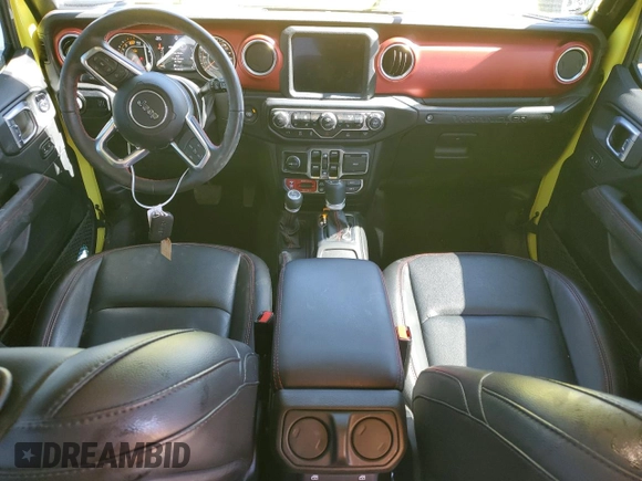 2023 Jeep Wrangler Rubicon with VIN 1C4HJXFN6PW515569, listed as a Copart auction lot 46721135 with 9,114 mi miles and Salvage title. Bid and sale history available at DreamBid. Image 8.