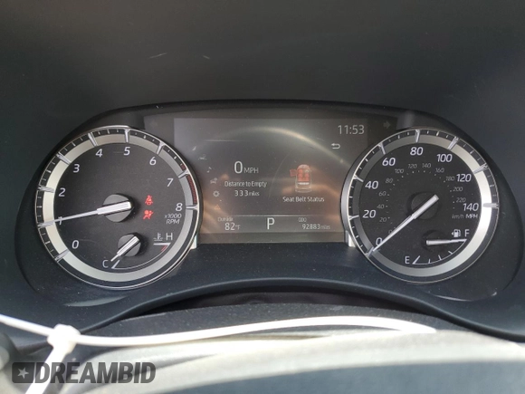 2022 Toyota Highlander XLE with VIN 5TDGZRBH3NS227229, listed as a Copart auction lot 62271585 with 92,883 mi miles and Salvage title. Bid and sale history available at DreamBid. Image 9.
