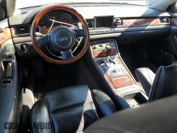 2005 Audi A8 with VIN WAUML44E45N012262, listed as a Copart auction lot 59984715 with 289,154 mi miles and Salvage title. Bid and sale history available at DreamBid. Image 8.