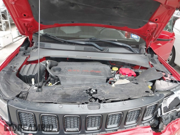 2020 Jeep Compass Latitude with VIN 3C4NJCBBXLT147596, listed as a IAAI auction lot 41382747 with 50,572 mi miles and . Bid and sale history available at DreamBid. Image 10.