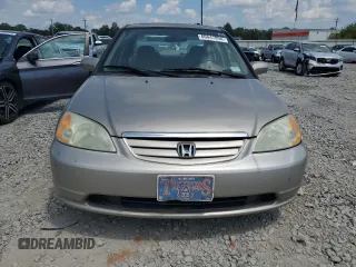 2001 Honda Civic EX with VIN 2HGES26741H562627, listed as a Copart auction lot 66647894 with 179,262 mi miles and Clean Title. Bid and sale history available at DreamBid. Image 5.