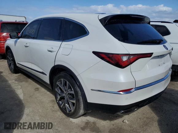 2023 Acura MDX w/Technology Package with VIN 5J8YD9H44PL006199, listed as a Copart auction lot 76787324 with 12,000 mi miles and Non Repairable. Bid and sale history available at carsss.com. Image 2.