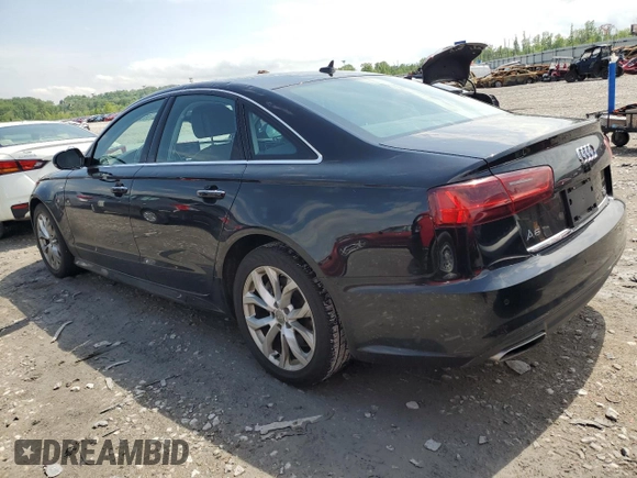 2018 Audi A6 Premium Plus with VIN WAUG8AFC7JN088562, listed as a Copart auction lot 55343595 with 76,742 mi miles and Salvage title. Bid and sale history available at DreamBid. Image 2.