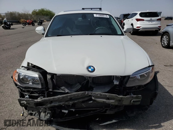 2013 BMW 1 Series 128i with VIN WBAUP7C50DVX52011, listed as a Copart auction lot 71388914 with 51,081 mi miles and Salvage Title. Bid and sale history available at carsss.com. Image 5.