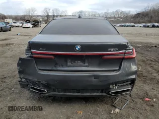 2020 BMW 7 Series 750i xDrive with VIN WBA7U2C05LCD61656, listed as a Copart auction lot 88114005 with 0 mi miles and Salvage Title. Bid and sale history available at carsss.com. Image 6.