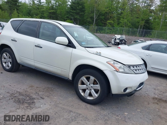 2006 Nissan Murano SL z VIN JN8AZ08W16W530815, wystawiony jako IAAI lot #42275429 z przebiegiem 134 000 mil mil oraz . Historia ofert i sprzedaży dostępna na DreamBid. Obrazek 1.