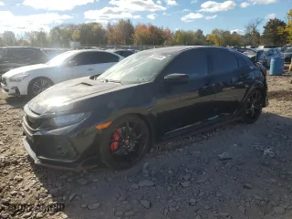 2018 Honda Civic Type R Touring with VIN SHHFK8G79JU203668, listed as a Copart auction lot 75423434 with 12,355 mi miles and Salvage Title. Bid and sale history available at carsss.com. Image 1.