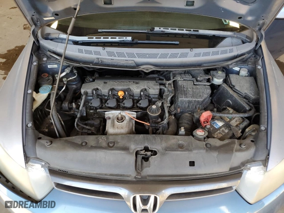 2008 Honda Civic Cpe LX with VIN 2HGFG11678H568771, listed as a Copart auction lot 49667225 with 204,734 mi miles and Salvage Title. Bid and sale history available at carsss.com. Image 11.